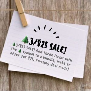 🌲 3/$25 SALE!